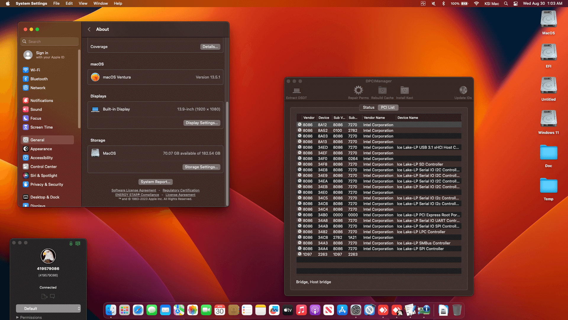 Infinix INBook X2 XL21 [IceLake   Intel UHD Graphics G1 + I2C]   OpenCore 1